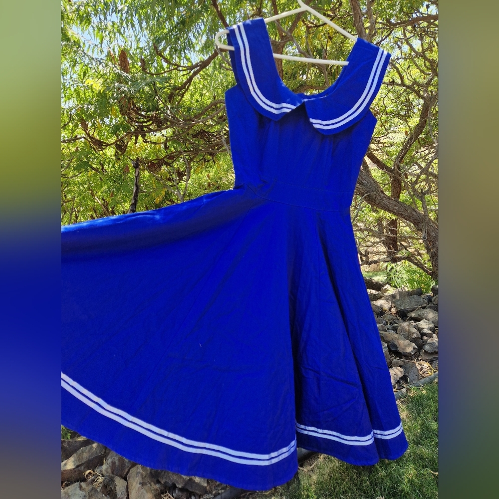 Hearts And Roses Blue Sailor Dress!